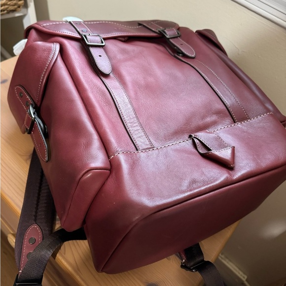 🥰 Coach Hitch Backpack Wine - Picture 8 of 14